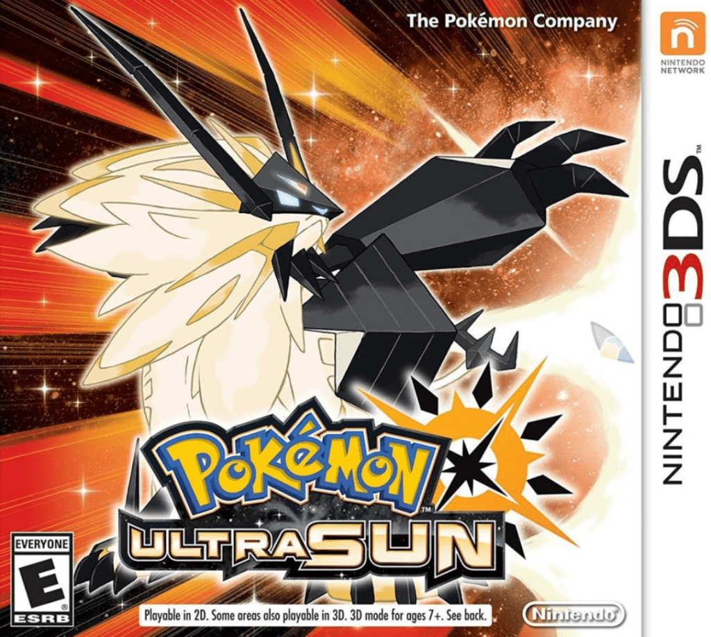 Pokemon Ultra Sun Nintendo 3DS cover photo