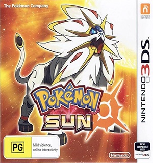 Pokémon Sun Nintendo 3DS game cover image.