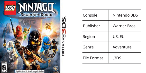LEGO Ninjago: Shadow of Ronin Nintendo 3DS Citra ROM specifications for download.
