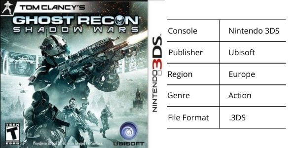 Tom Clancy’s Ghost Recon Shadow Wars Nintendo 3DS ROM for Citra Emulator specifications