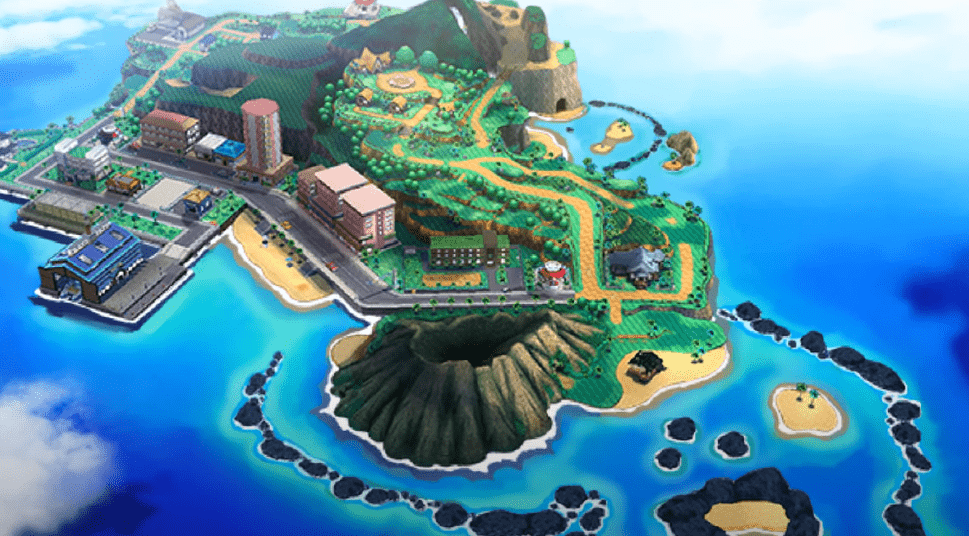 Pokemon Nova Sun Map